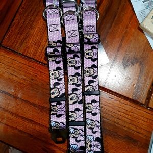 Minnie mouse dog collar